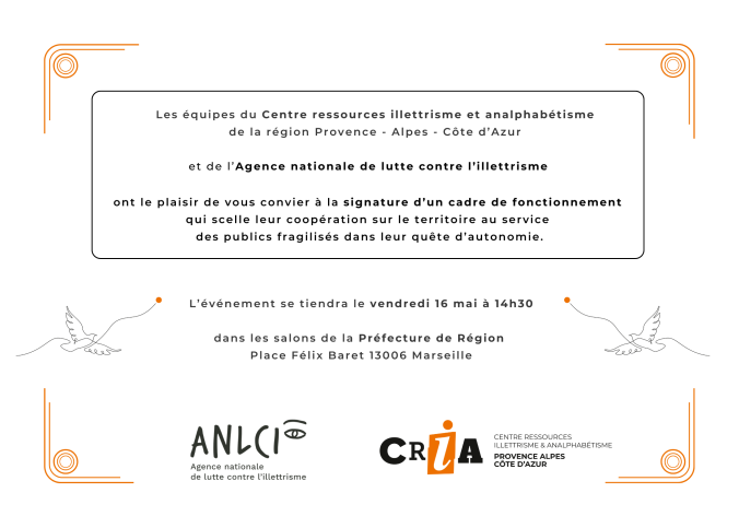 Les actualités du CRIA, illettrisme et analphabétisme