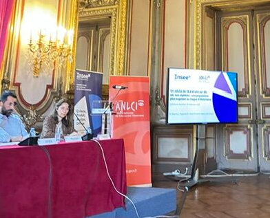 Le CRIA à la conférence de presse consacrée à la nouvelle étude de l’Insee en partenariat avec l&rsquo;ANLCI sur l’exposition au risque d’illettrisme